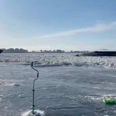 Submarine and fishing in Vladivostok