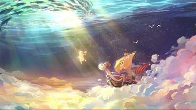 I Animated a Going Merry Wallpaper