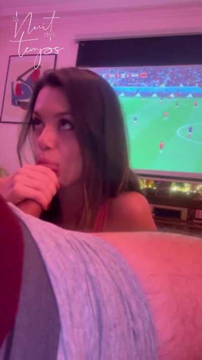 A good gf lets you watch the game with the boys, a slutty one sucks your cock while you watch