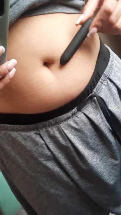 Shall we play with my belly button today?