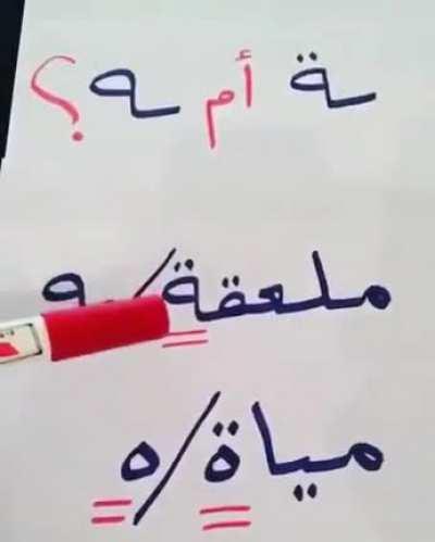 When to use ـة and ـه