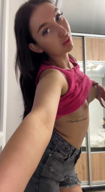 Just wanted to show of my small yet suckable tits