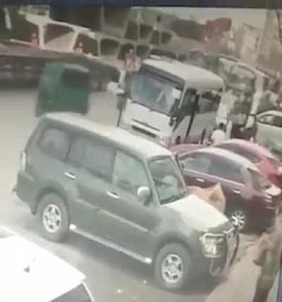 A flyovers girder falling over a car in Dhaka, Bangladesh back in August, killing 5 people instantly, including 2 children