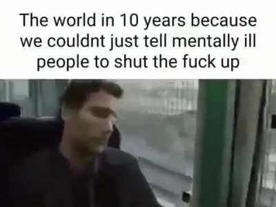 Nic Cage is the normal one. 