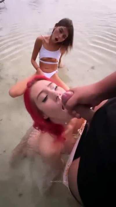 We fucked at the yacht party and my friend asked if she could come watch up close