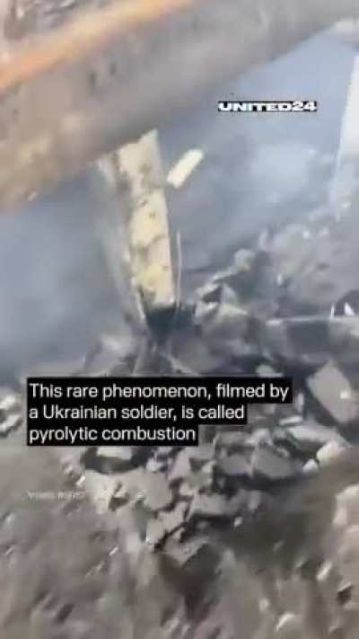 In a room that was hit by a vacuum bomb, rocks spontaneously combust. How is this possible?