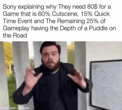 With Exceptions to a few, Most First party Console games feed like this