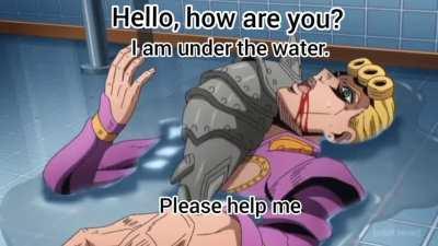 He's drowning and you're just standing there