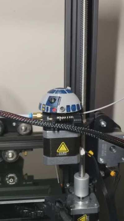 R2D2 head for Ender 3 filament feeder engine.