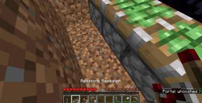 How to make A: Creeper Nether Portal, with Working Piston Mechanics