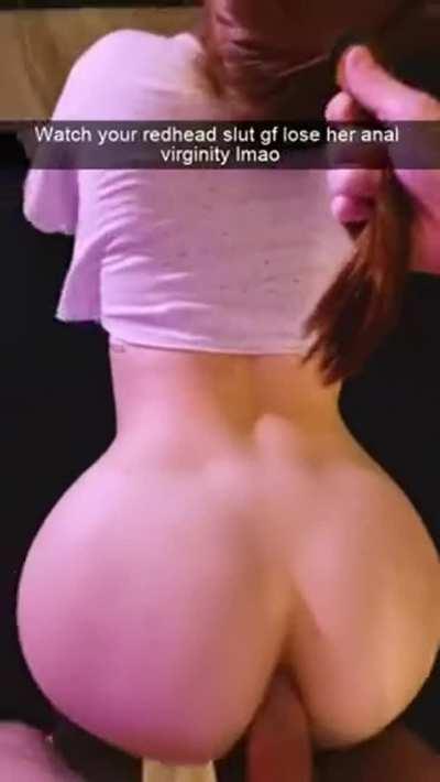 Losing her anal virginity