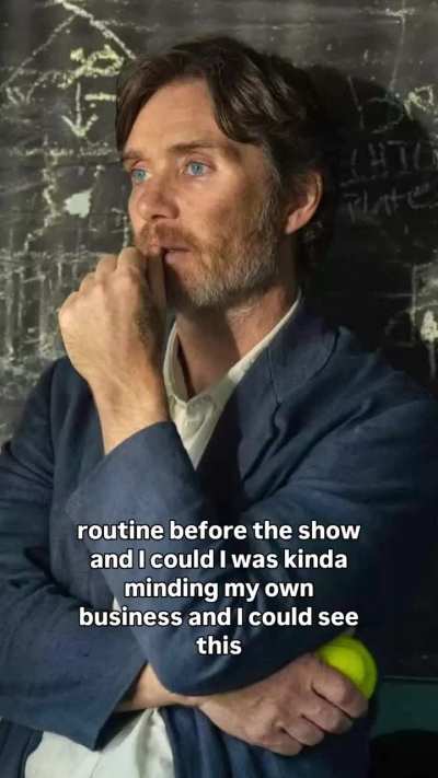 Cillian Murphy's interaction with a woman 0:55