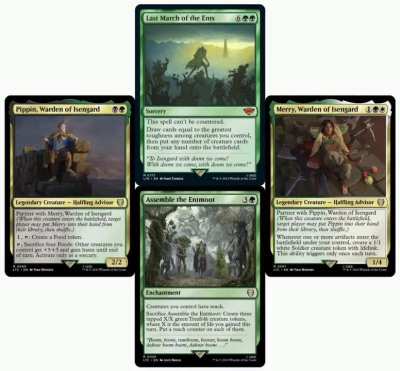 Visual telling of LOTR using MTG