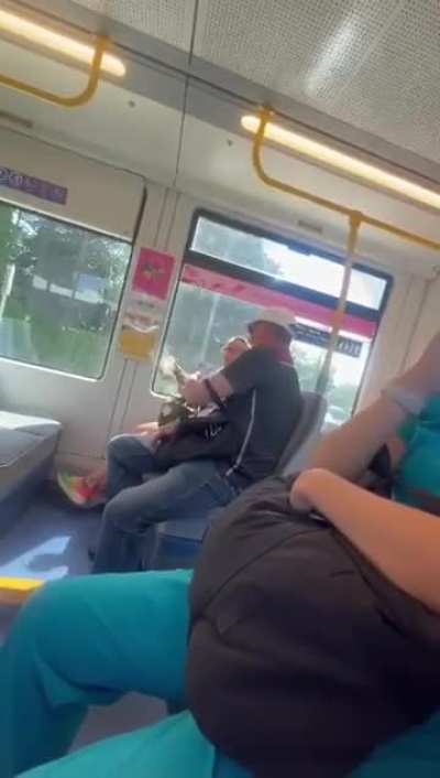 Woman Talking on the Phone or Annoyed Raging Man - Who is the MC here?