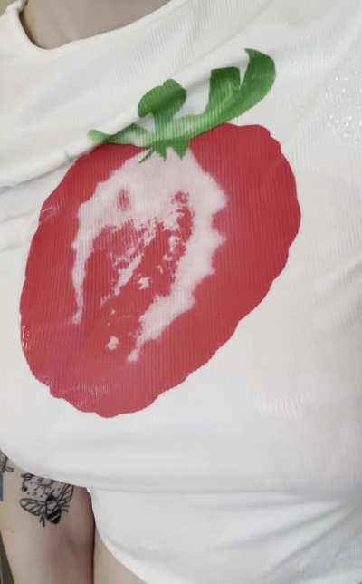 [F] What do you think, did I win this wet t-shirt contest? 