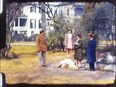 Forsyth Park, Savannah, Georgia (c. 1940s, original color)