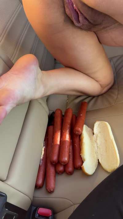 I really love shoving hot dogs up my ass