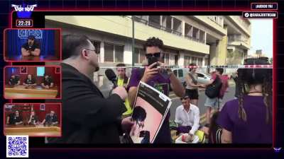 fueron a entrevistar a los que estaban apoyando a Cristian Godoy, preguntando por sus comentarios haciendo alusion a la pedofilia, y este fue el resultado