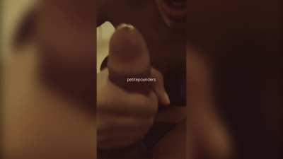 Drooled all over his cock and made him cum in my mouth