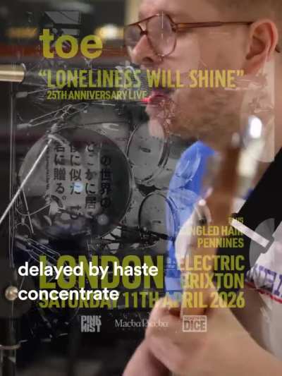 pennines have returned- opening for toe in London in April