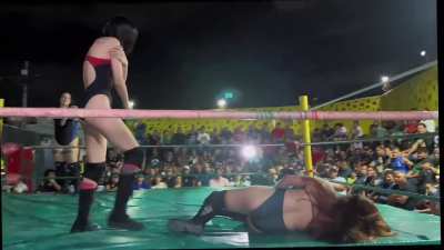 Alternate angle on Helen kicks Elektra in the pussy to escape (CLF)