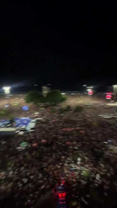 Lady Gaga performing for 2.1 million people at Copacabana beach in Rio de Janeiro, Brazil today