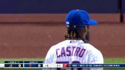 [Highlight] Ronald Acuña Jr., who can't hear well, gives the Braves the 1-0 lead with home run.