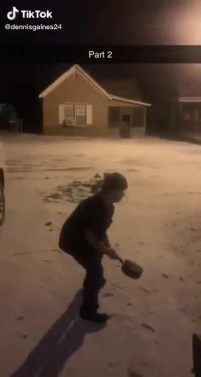 To throw away hot water