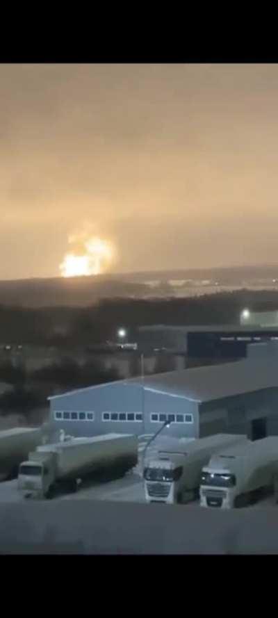 A powerful explosion occurred near the russian city of Izhevsk. It is known that there is a training ground and a military factory that manufactures rocket engines nearby.