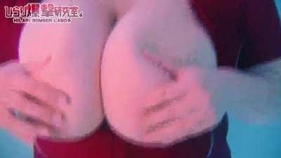 Hilari filling out a red top