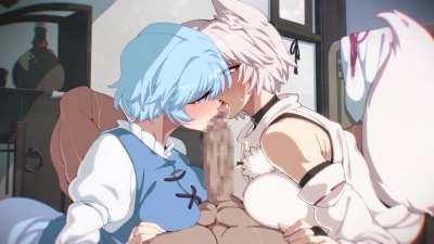 Sucking dickhead together