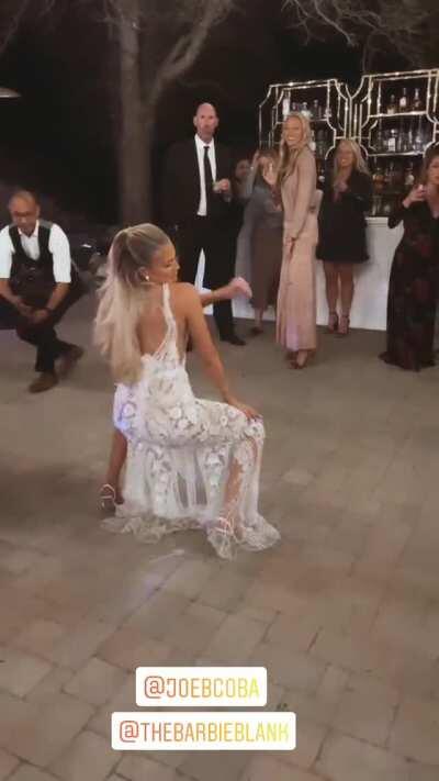 Kelly Kelly at her wedding today