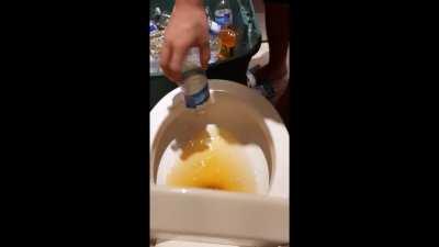 The piss closet is no more.