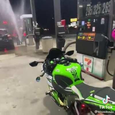 Why find the emergency stop when you can film?