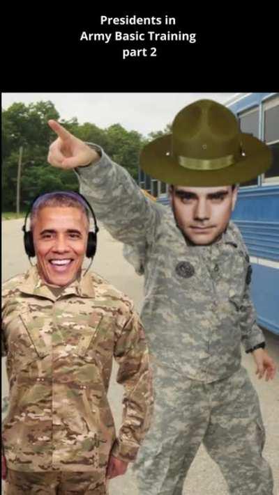ai President Trump Getting Yelled at by Drill SGT Shapiro. ai Presidents going through Army Basic Training. (KINDA LOUD sorry)