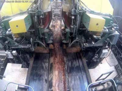 [OC] What happens when a Bandsaw hits a nail.