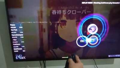 Playing TV size map at TV