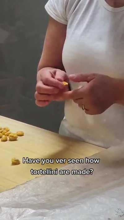 Making tortellini