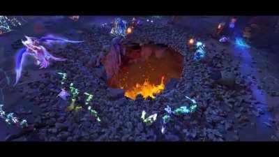 Venge flies off the screen after the Ancient falls with the new Arcana