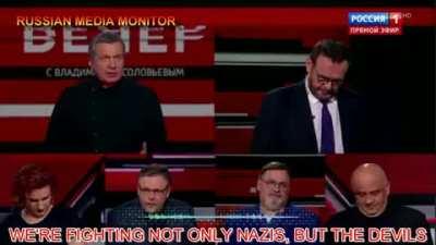 Russian propagandist forgot to take his pills from hysteria attack