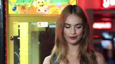 Cute Interview with Lily James