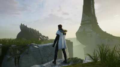 Cal & Herbert the Space Cow having a moment together.