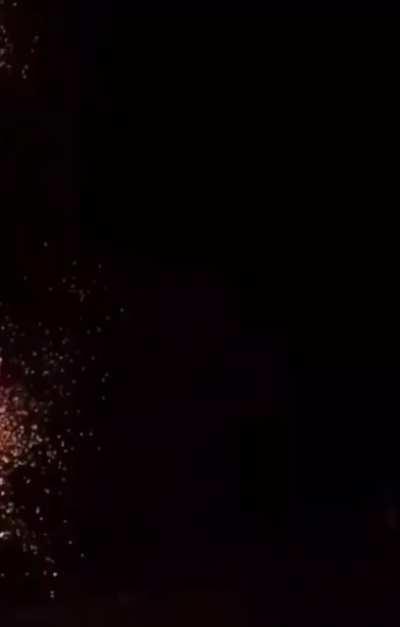 Fire fighter tried to extinguish fire on a Electric Pole using Water!