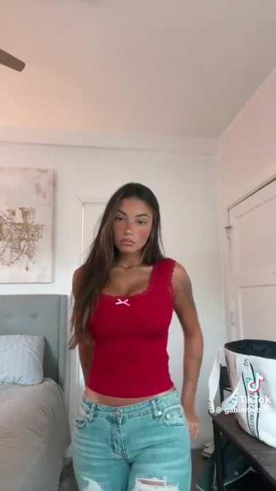 Gabi looking sexy in red #2 (TT)