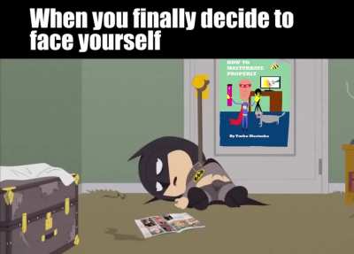 Batman facing his childhood traumas...