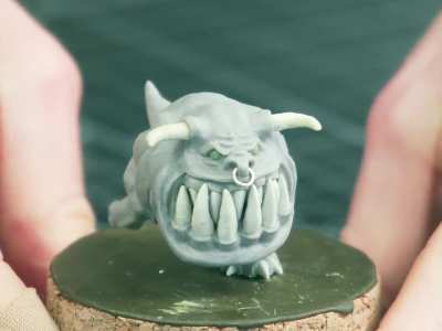 [Self] Giant 'Bull' Squig (Miniature)