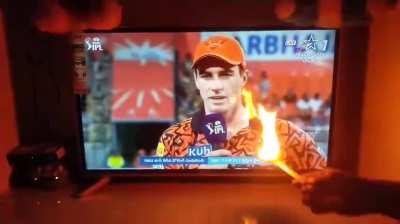 We lost to this guy just 4 months back in WC final and here we are doing special ceremony for a guy who captained an IPL franchise for just 5 games & it's his first time for that franchise. This aint real man WTF