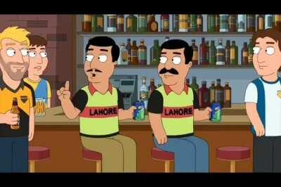 This season's Family Guy premiere launches with a joke about Karachi Kings and Lahore Qalanders