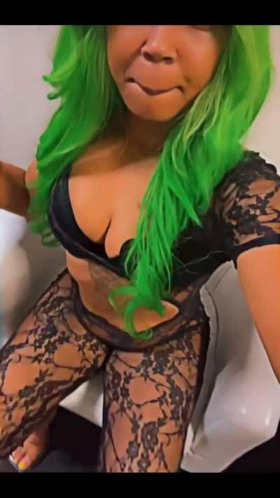Green doll