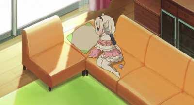 Kanna-chan wants to sleep but she is too cute [Kobayashi-san Chi no Maid Dragon]